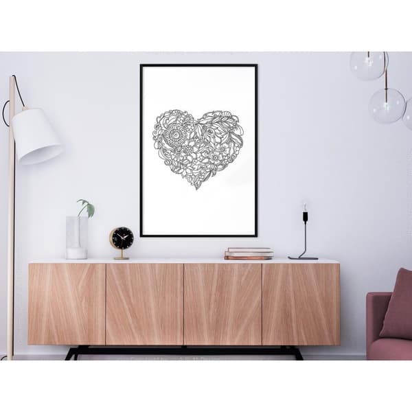 Inramad Poster / Tavla - Fulfillment of Love