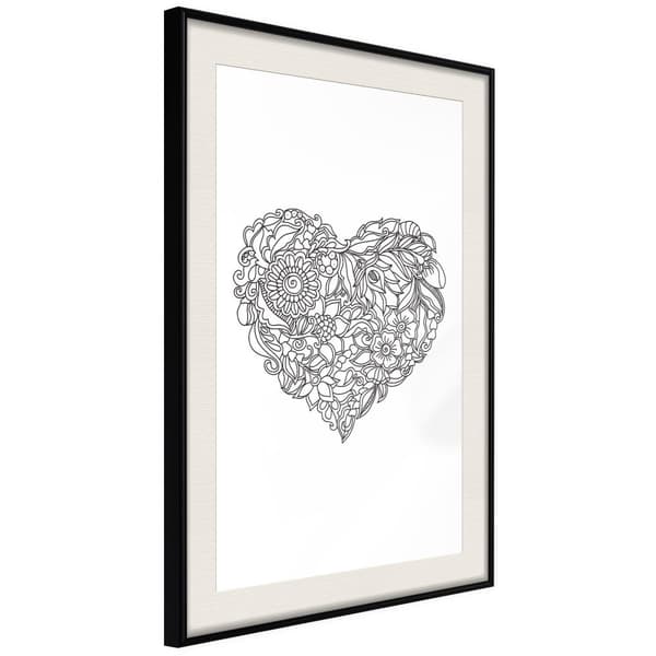 Inramad Poster / Tavla - Fulfillment of Love