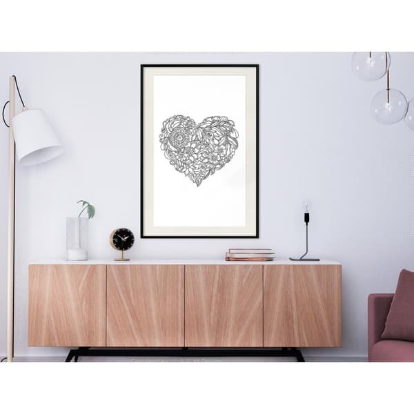 Inramad Poster / Tavla - Fulfillment of Love