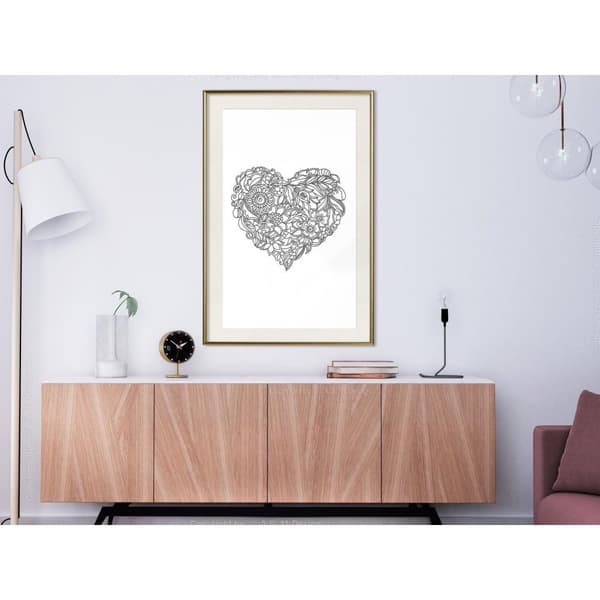 Inramad Poster / Tavla - Fulfillment of Love