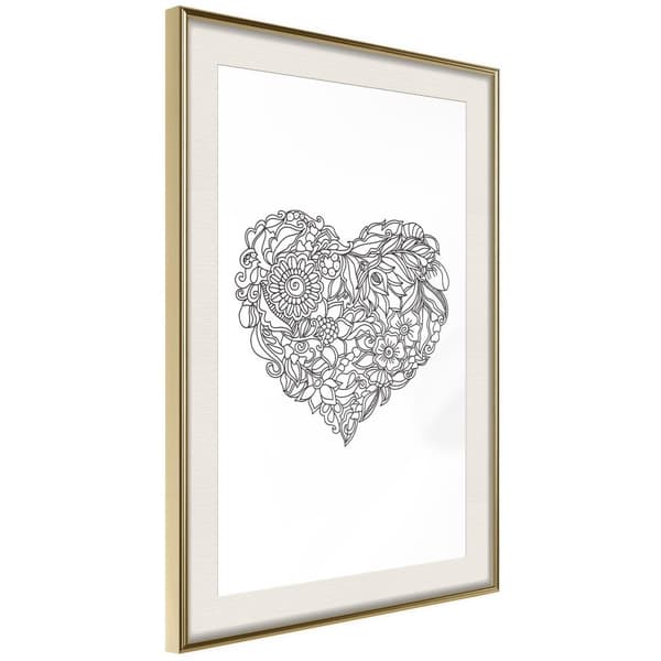 Inramad Poster / Tavla - Fulfillment of Love