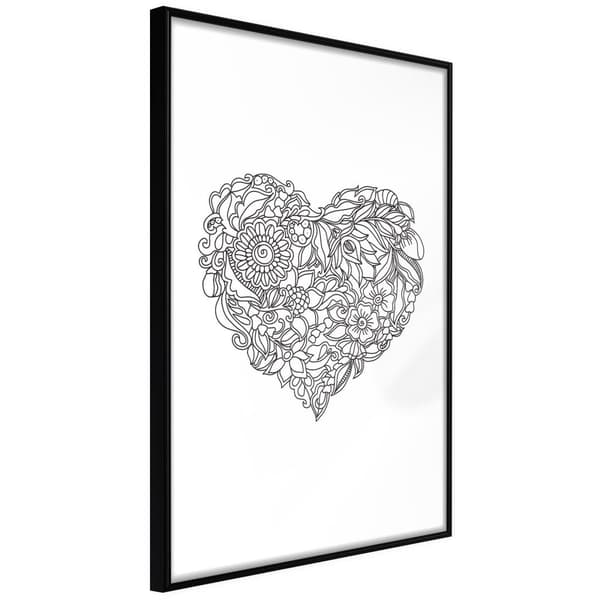 Inramad Poster / Tavla - Fulfillment of Love