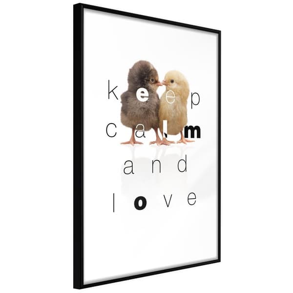 Inramad Poster / Tavla - Cute Chicks