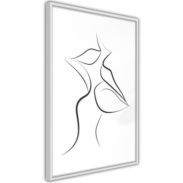Inramad Poster / Tavla - Passionate Closeness