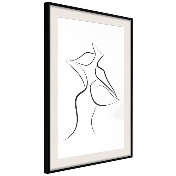 Inramad Poster / Tavla - Passionate Closeness