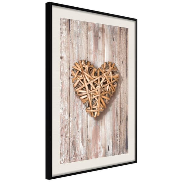 Inramad Poster / Tavla - Wicker Love