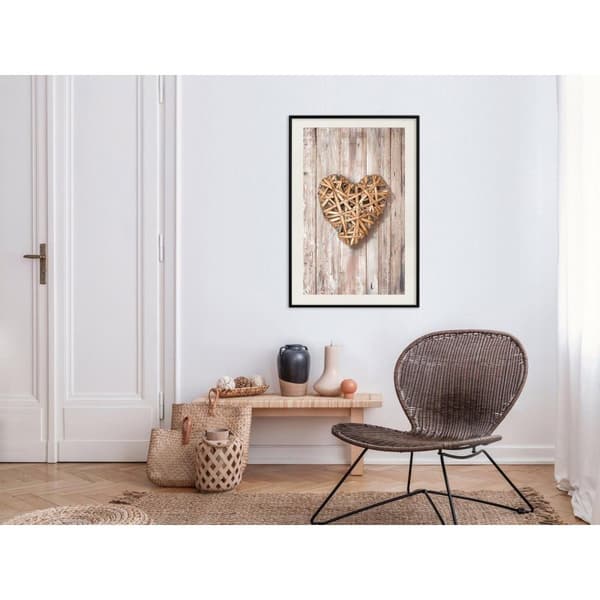 Inramad Poster / Tavla - Wicker Love