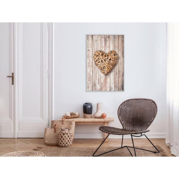 Inramad Poster / Tavla - Wicker Love