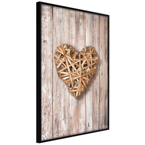 Inramad Poster / Tavla - Wicker Love