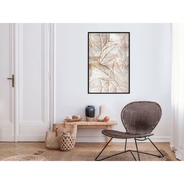 Inramad Poster / Tavla - Copper Leaves