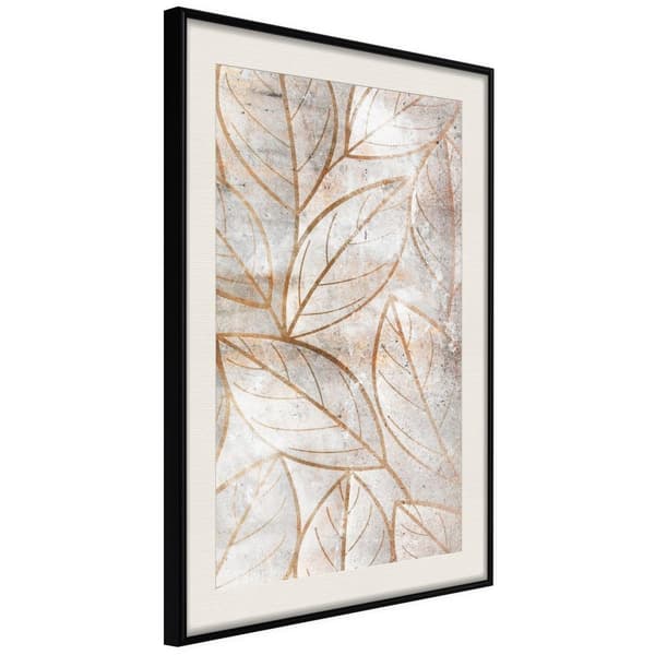 Inramad Poster / Tavla - Copper Leaves