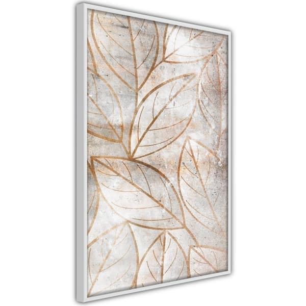 Inramad Poster / Tavla - Copper Leaves