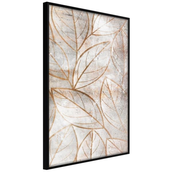 Inramad Poster / Tavla - Copper Leaves