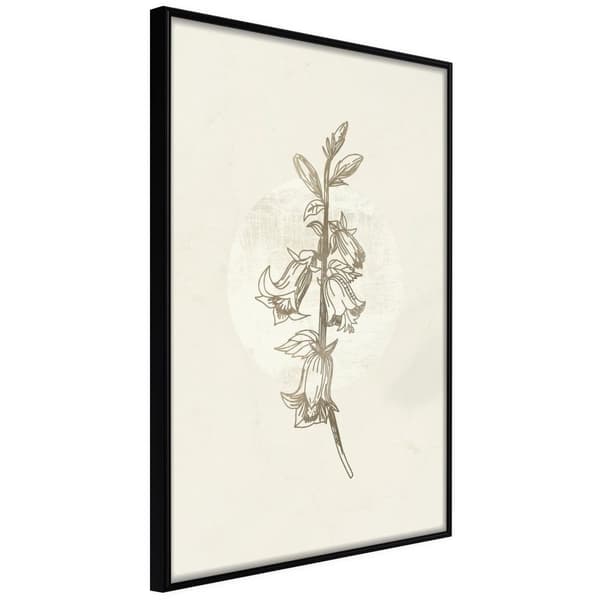 Inramad Poster / Tavla - Beige Campanula