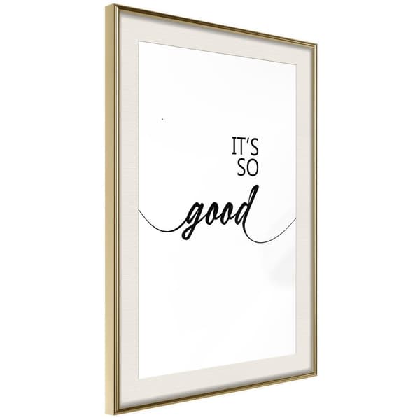 Inramad Poster / Tavla - So Good