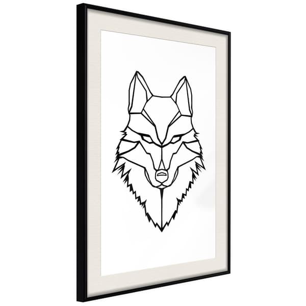 Inramad Poster / Tavla - Wolf Look