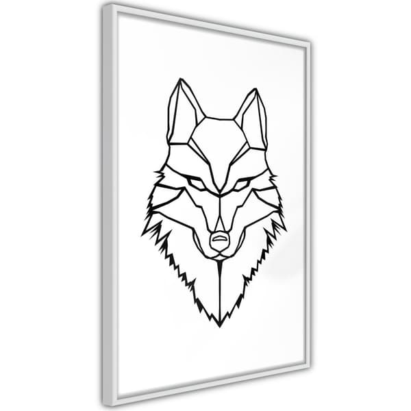 Inramad Poster / Tavla - Wolf Look