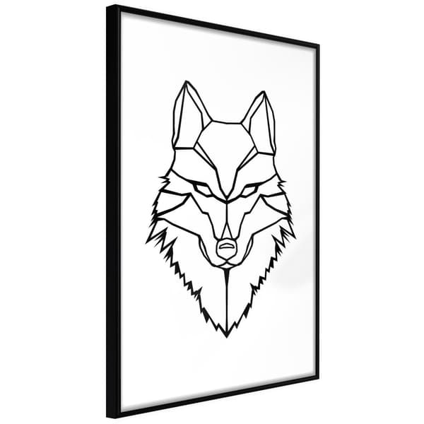 Inramad Poster / Tavla - Wolf Look