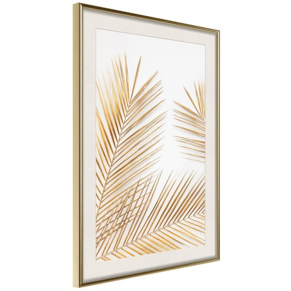 Inramad Poster / Tavla - Breath of Vitality Guldram med passepartout 30x45
