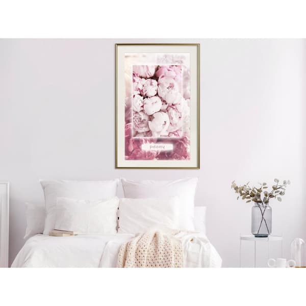 Inramad Poster / Tavla - Scent of Peonies