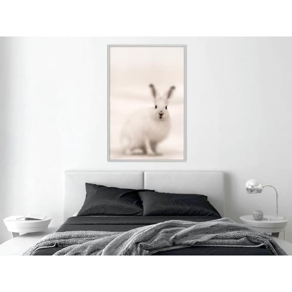 Inramad Poster / Tavla - Curious Rabbit