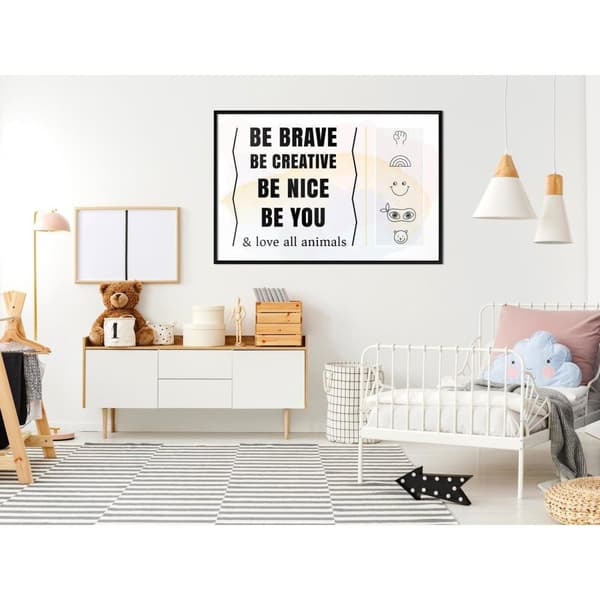 Inramad Poster / Tavla - Life Values
