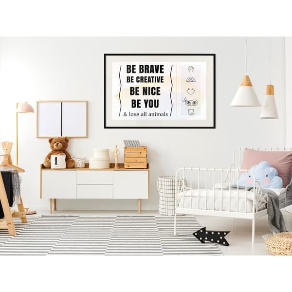 Inramad Poster / Tavla - Life Values