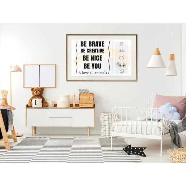 Inramad Poster / Tavla - Life Values