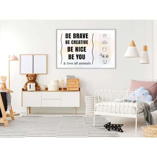 Inramad Poster / Tavla - Life Values
