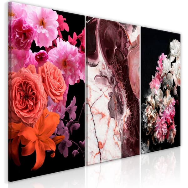 Canvas Tavla - Spring Baroque (3 delar)