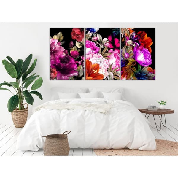 Canvas Tavla - Holiday Bouquet (3 delar)