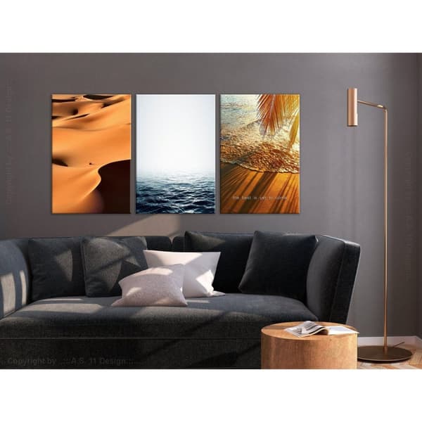 Canvas Tavla - Sand and Water (3 delar)