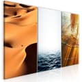 Miniatyrbild 1 av 4: Canvas Tavla - Sand and Water (3 delar)
