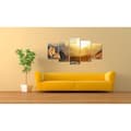 Miniatyrbild 2 av 4: Canvas Tavla - Sun Salutation (5 delar) Wide