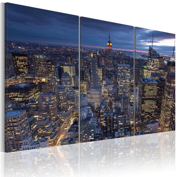 Canvas Tavla - Vy från ovan - NYC