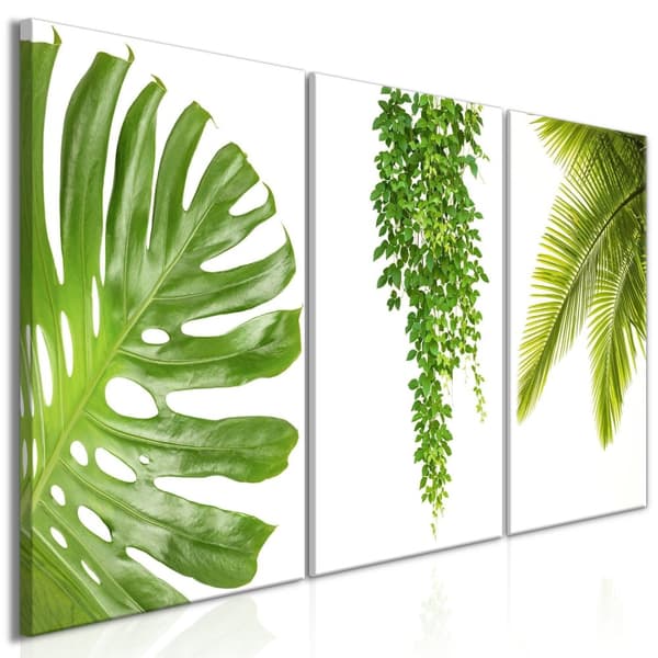 Canvas Tavla - Beautiful Palm Trees (3 delar)