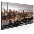 Miniatyrbild 1 av 4: Canvas Tavla - Manhattan at Twilight