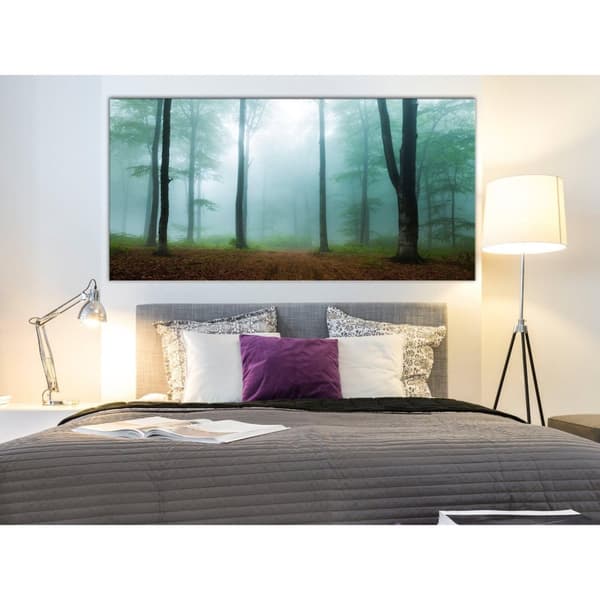 Canvas Tavla - Misty Morning Wide