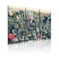 Miniatyrbild 1 av 4: Canvas Tavla - New York, black&white&colors