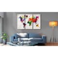 Miniatyrbild 2 av 4: Canvas Tavla - World Map: Rainbow Madness II