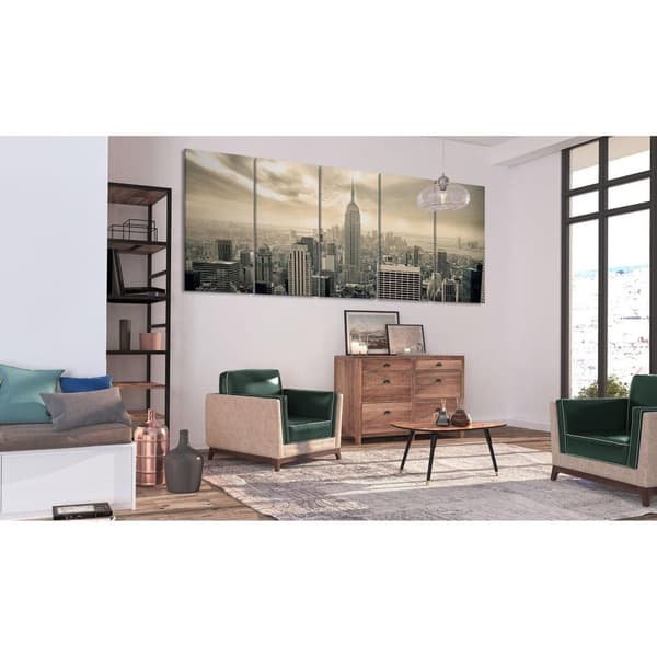Canvas Tavla - Beige Manhattan