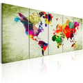 Miniatyrbild 1 av 4: Canvas Tavla - Colourful Continents