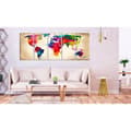 Miniatyrbild 2 av 4: Canvas Tavla - Bright Continents