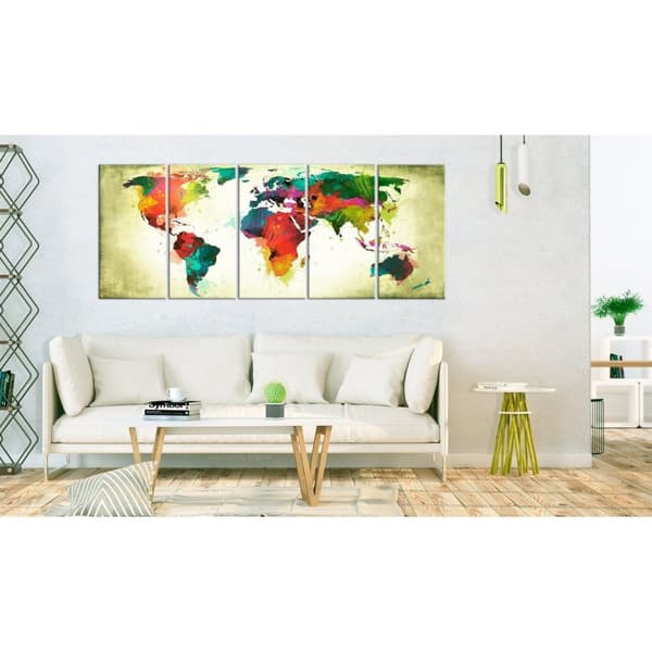 Canvas Tavla - Unusual World Map