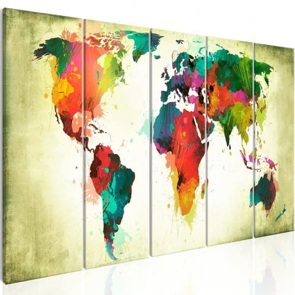 Canvas Tavla - Unusual World Map