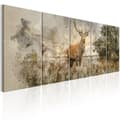 Miniatyrbild 1 av 4: Canvas Tavla - Watercolour Deer I
