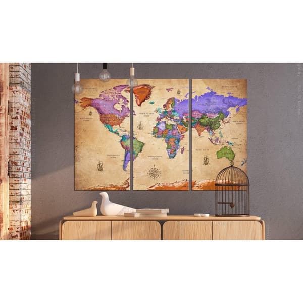 Canvas Tavla - Colourful Travels (3 delar)
