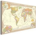 Miniatyrbild 1 av 4: Canvas Tavla - Cream World Map