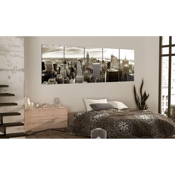 Canvas Tavla - Grey Manhattan