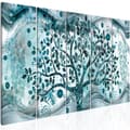 Miniatyrbillede 1 af 4: Canvas Tavla - Tree and Waves (5 delar) Blue